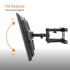 Promounts Full Motion TV Wall Mount for TVs 37 in. - 85 in. Up to 88 lbs OMA6402